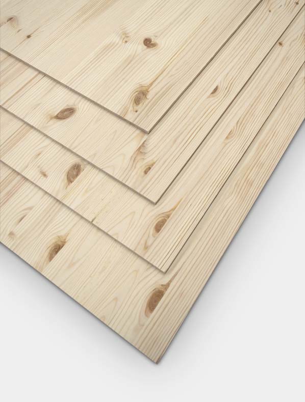 Pine Laminated Panels (Single-Layer) - Legnolinea Benetazzo